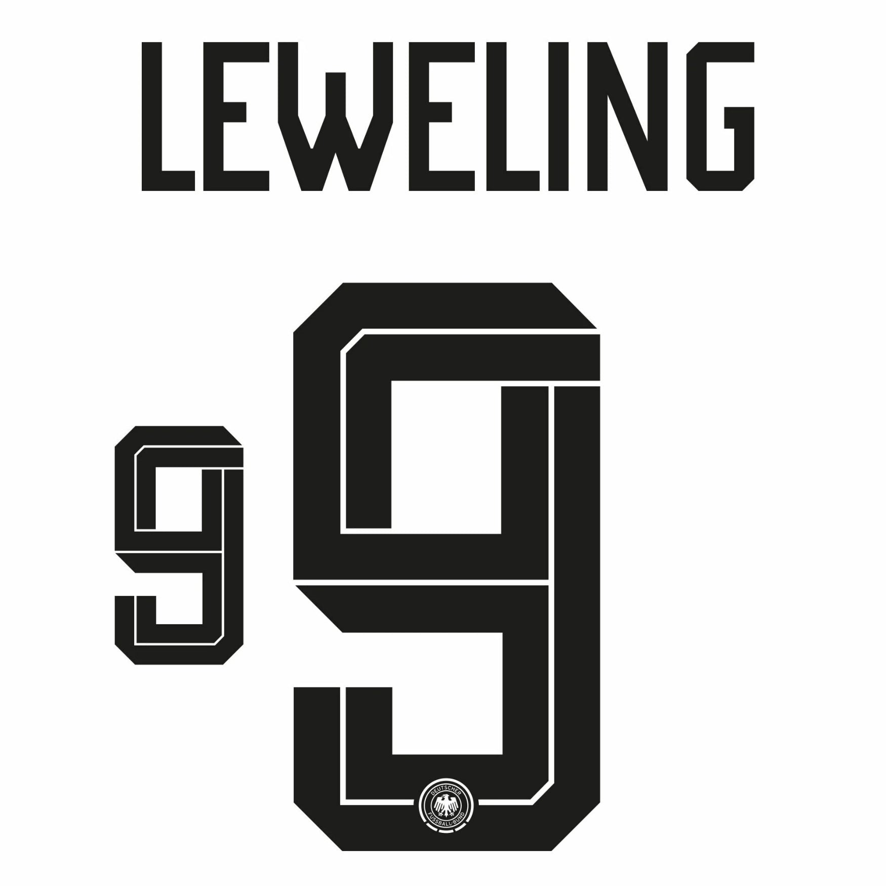 Original Trikot - Flock DFB DEUTSCHLAND Home WM 2026 - 9 LEWELING - sportiger.de