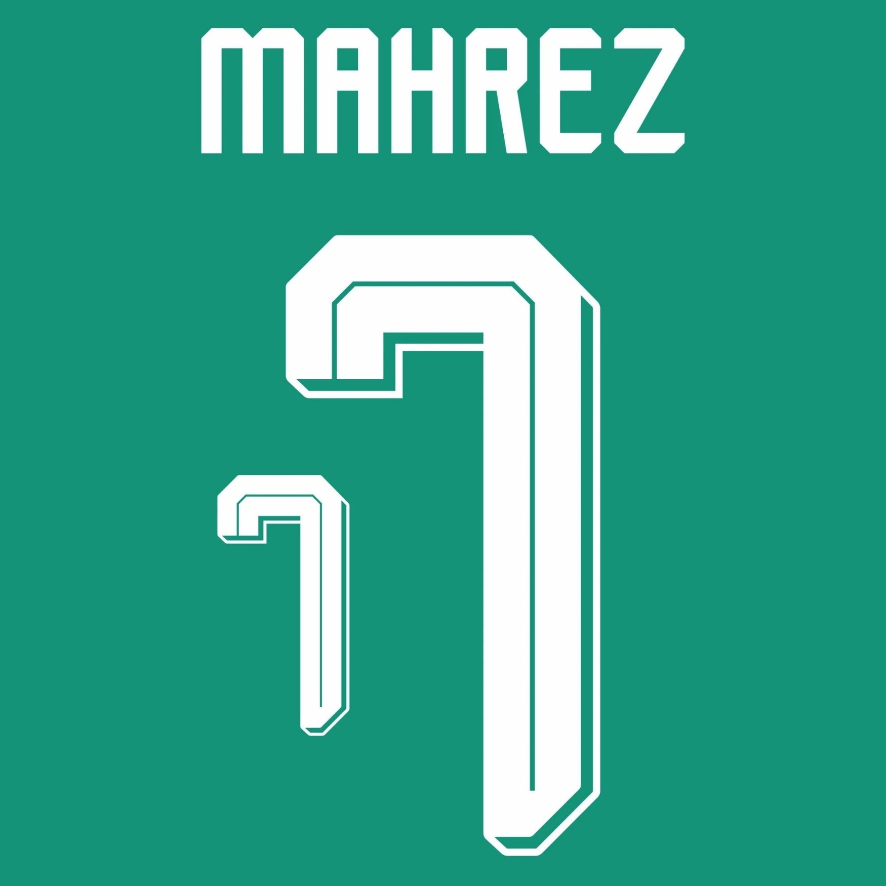 Original Trikot - Flock FAF Algerien Away 26 / 27 - 7 MAHREZ - sportiger.de