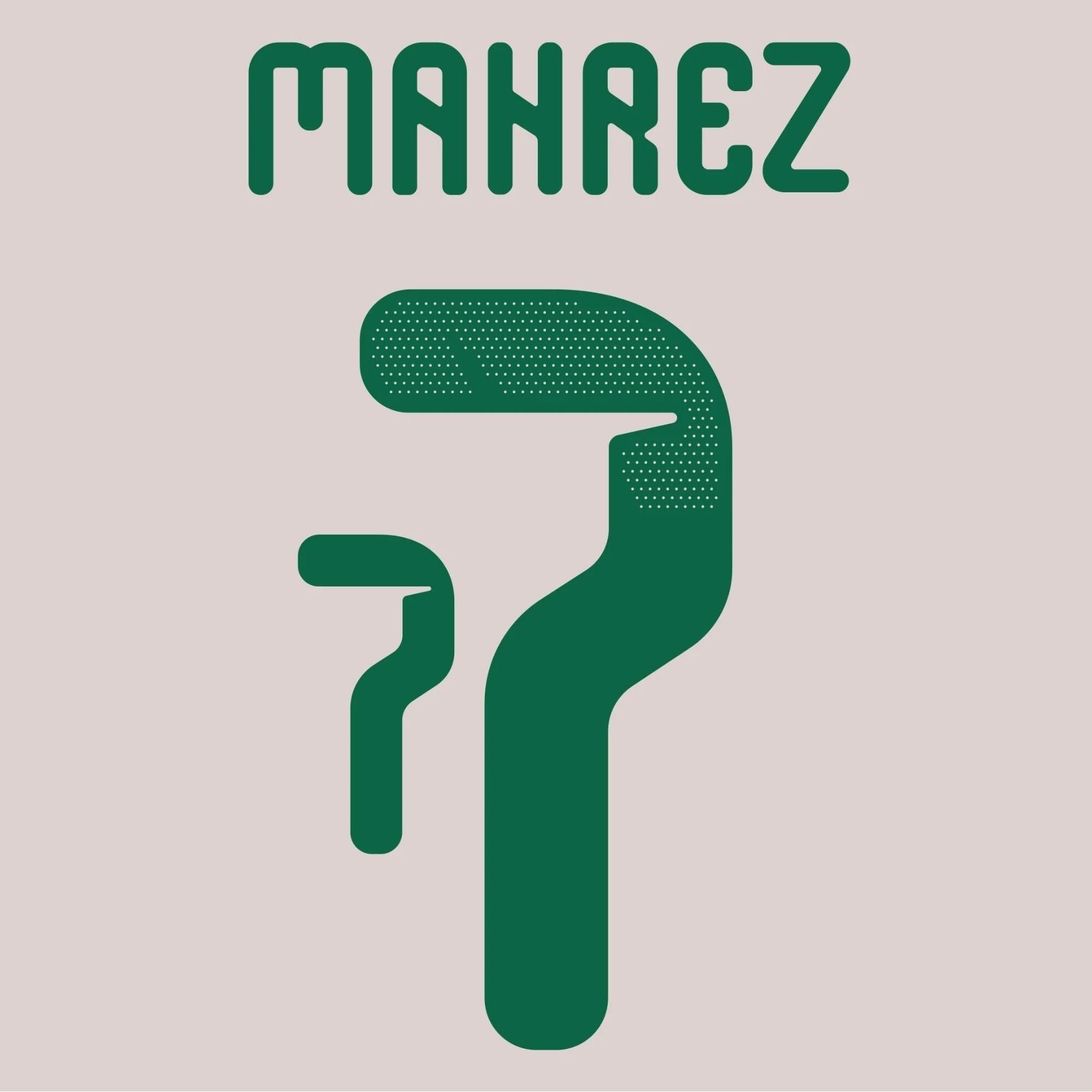Original Trikot - Flock FAF Algerien Home 25 / 26 - 7 MAHREZ - sportiger.de