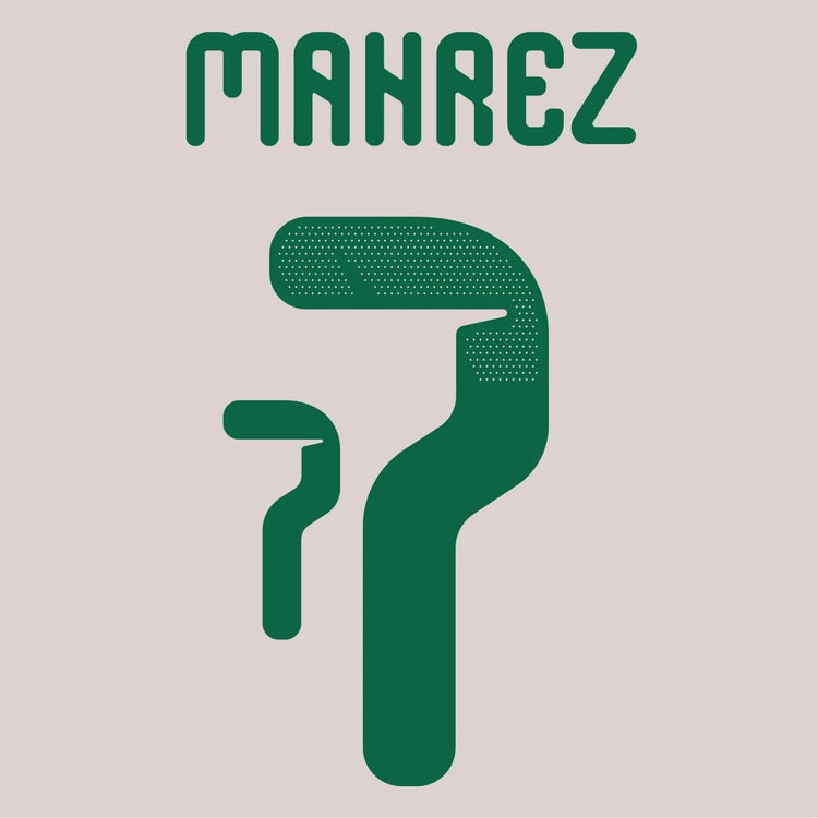 Original Trikot - Flock FAF Algerien Home 25 / 26 - 7 MAHREZ - sportiger.de