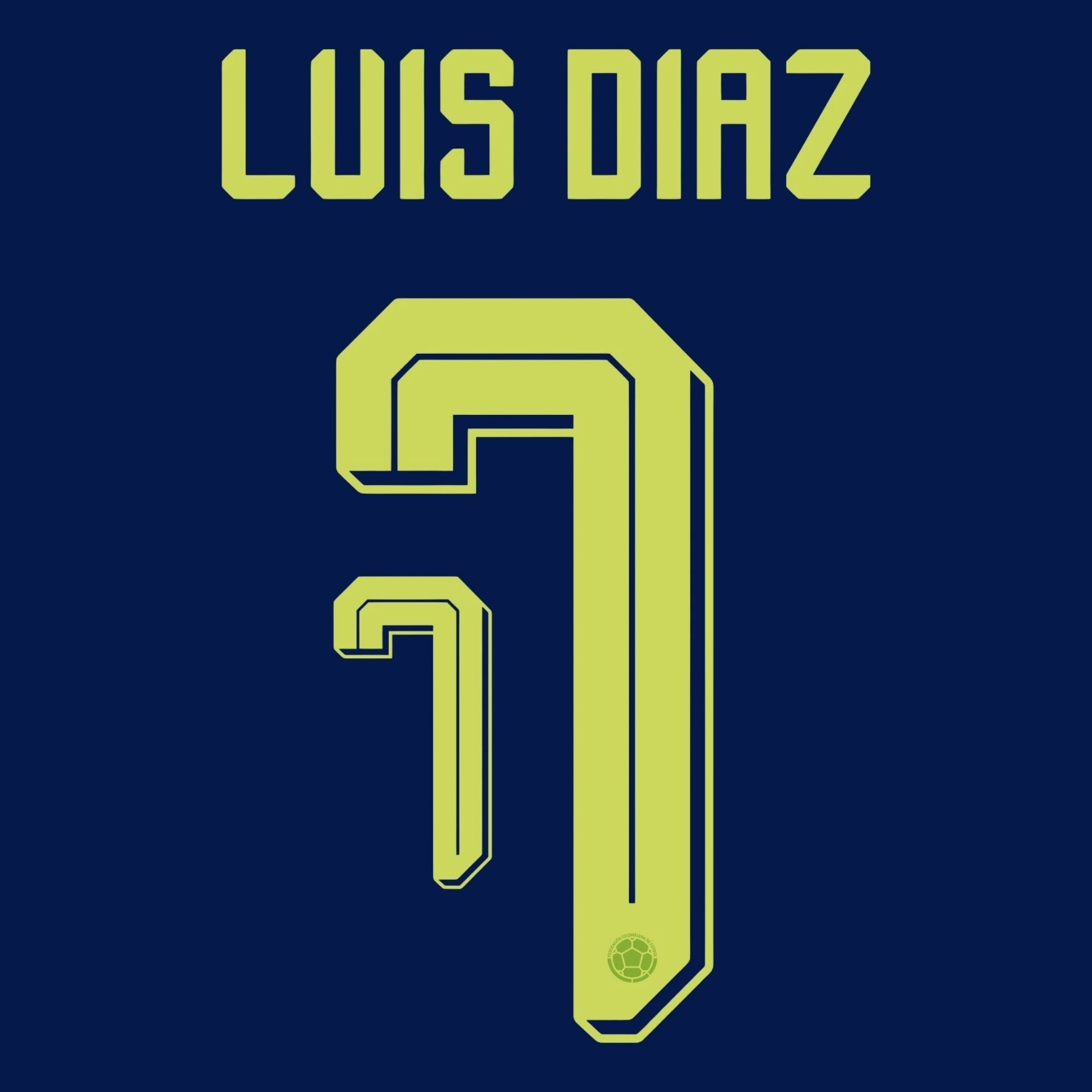 Original Trikot - Flock FCF Kolumbien Away WM 2026 - 7 LUIS DIAZ - sportiger.de