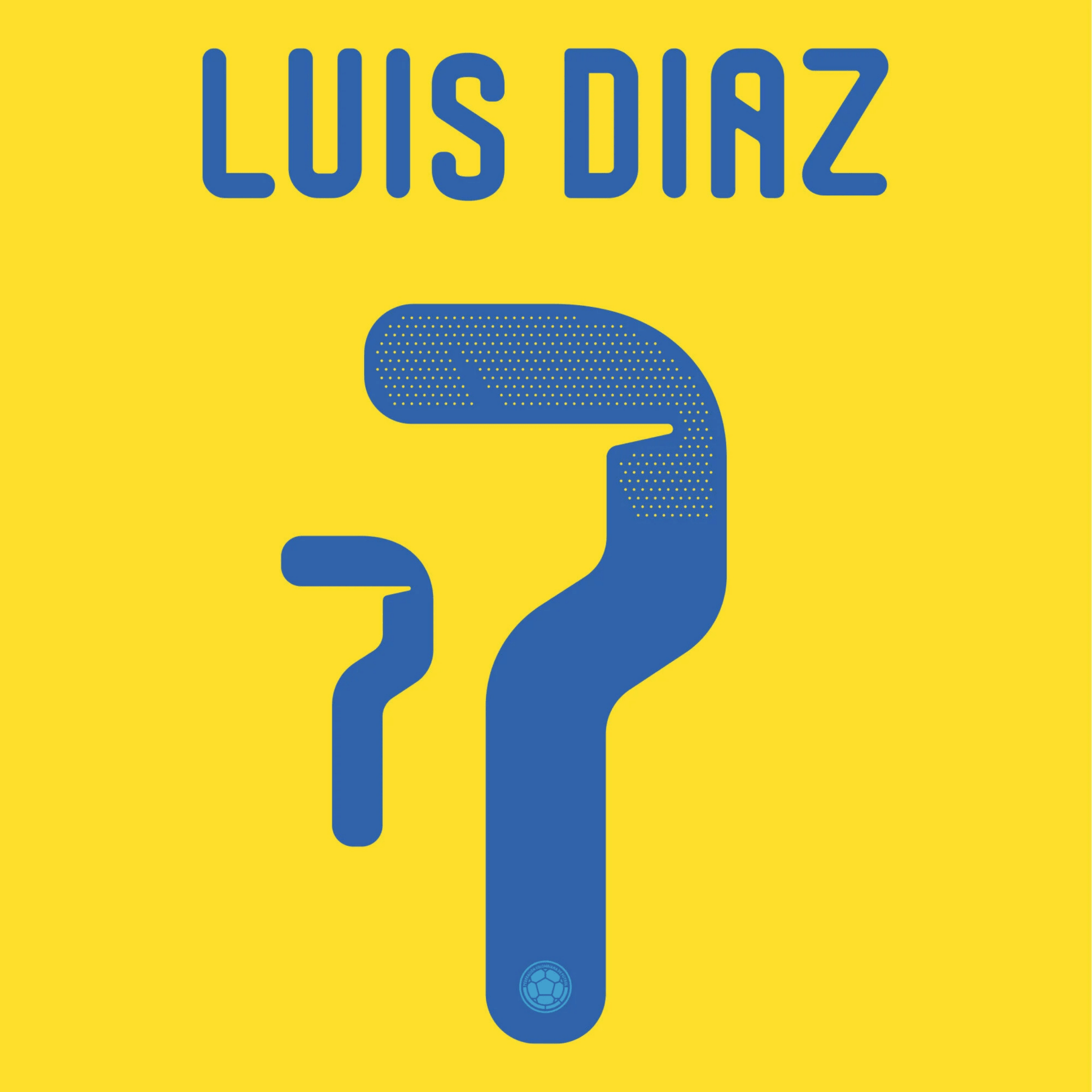 Original Trikot - Flock FCF Kolumbien Home 25 / 26 - 7 LUIS DIAZ - sportiger.de