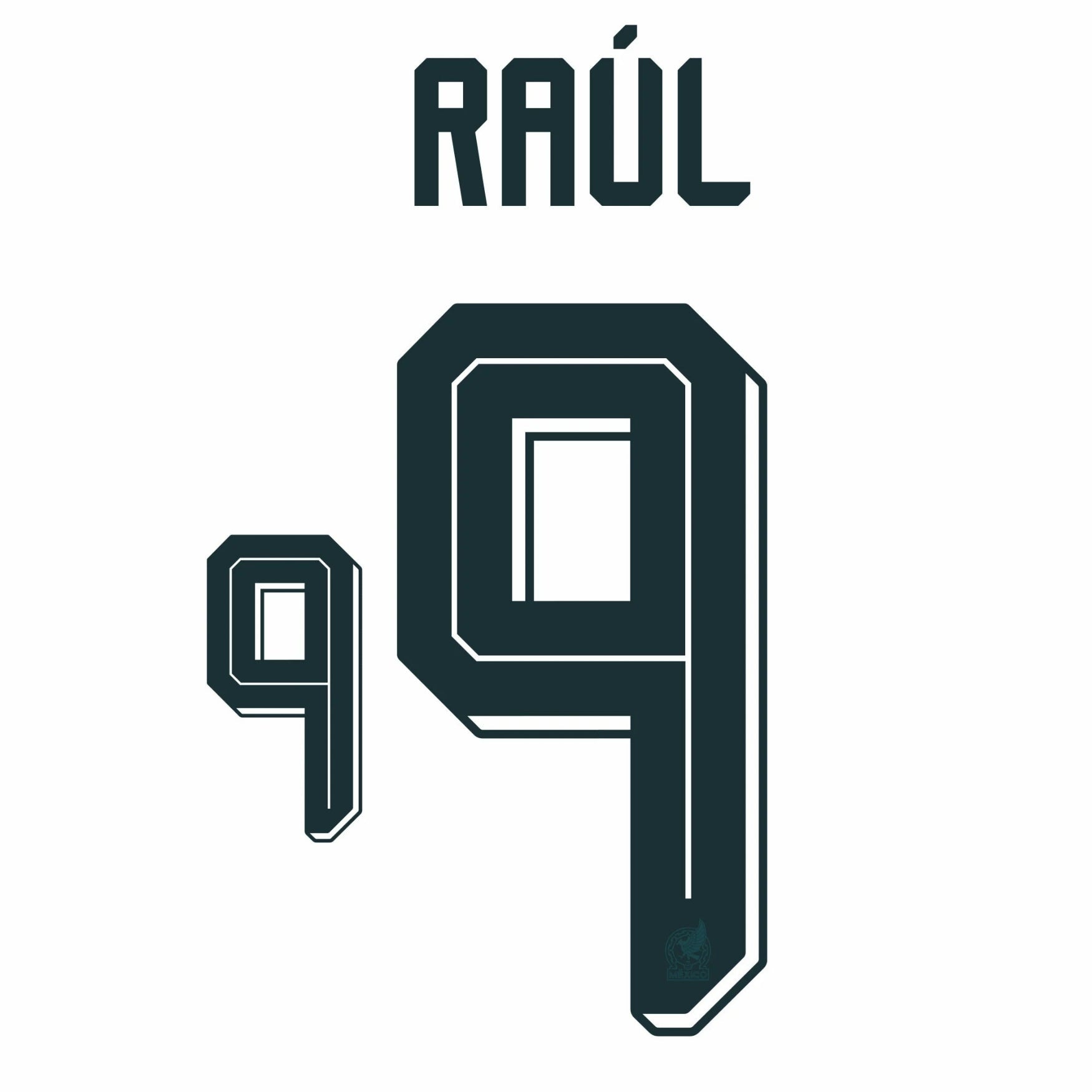 Original Trikot - Flock FMF MEXIKO Away WM 2026 - 9 RAÚL - sportiger.de