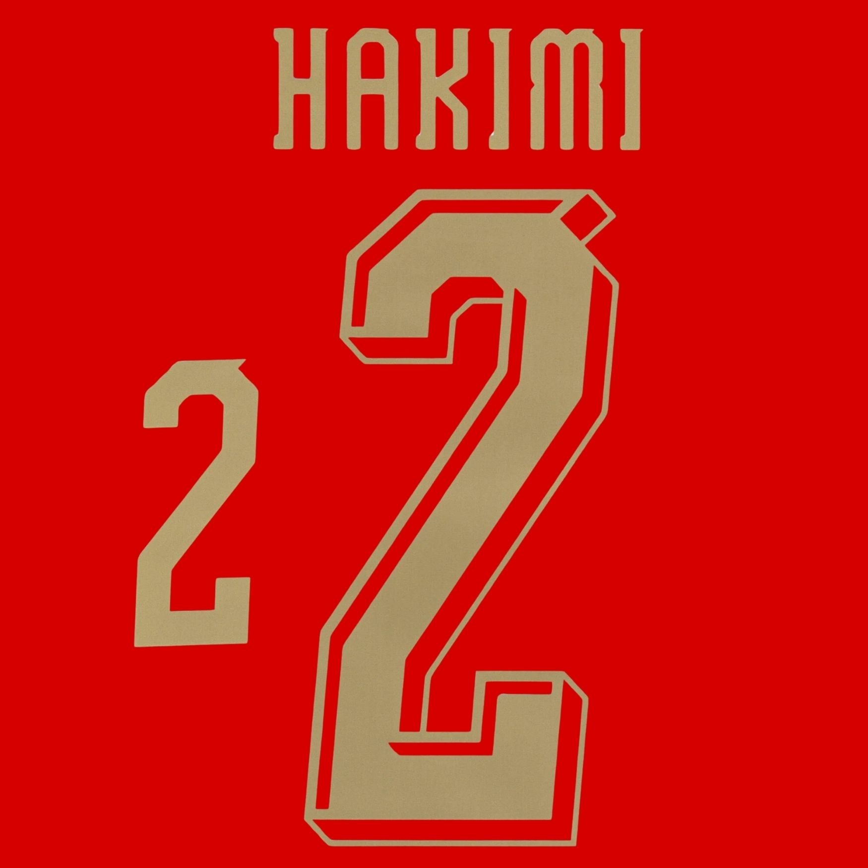 Original Trikot - Flock FRMF MARAKKO Home 26 / 27 - 2 HAKIMI - sportiger.de