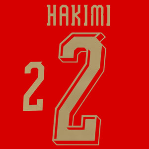 Original Trikot - Flock FRMF MARAKKO Home 26 / 27 - 2 HAKIMI - sportiger.de