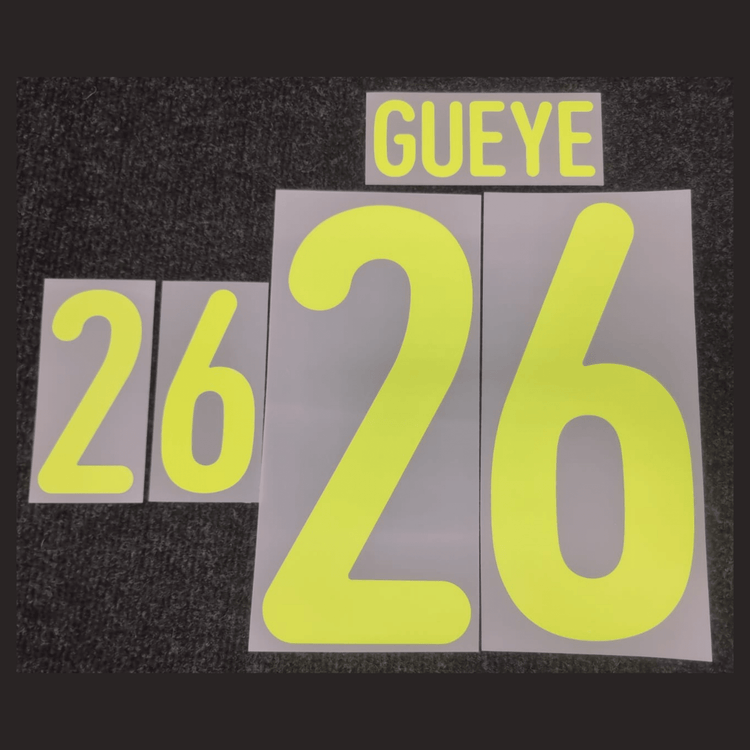 Original Trikot - Flock FSF SENEGAL Away 25 / 26 - 26 GUEYE - sportiger.de