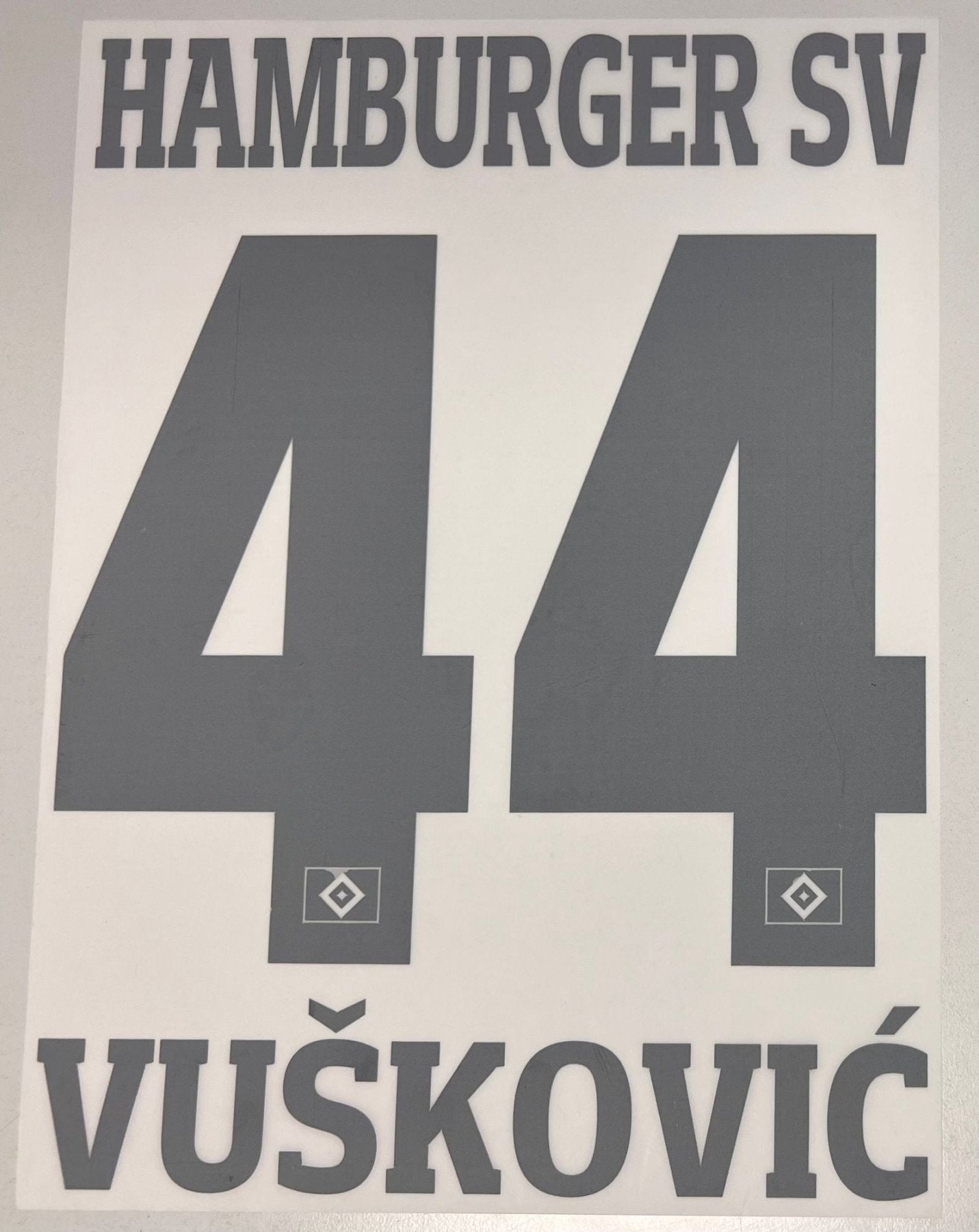 Original Trikot - Flock Hamburger SV 26cm - VUSKOVIC 44 - sportiger.de