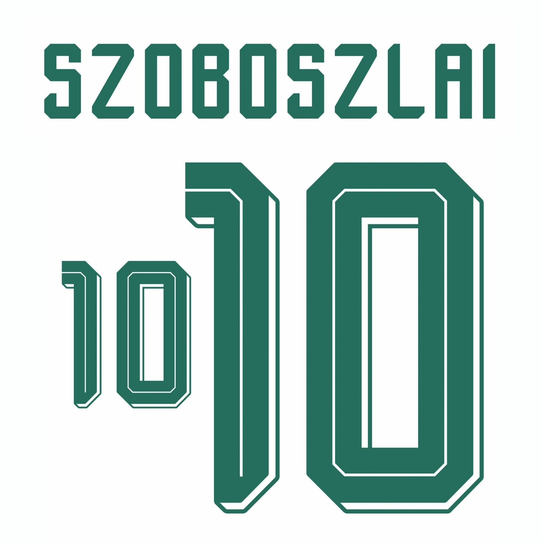 Original Trikot - Flock HFF UNGARN Away 26 / 27 - 10 SZOBOSZLAI - sportiger.de