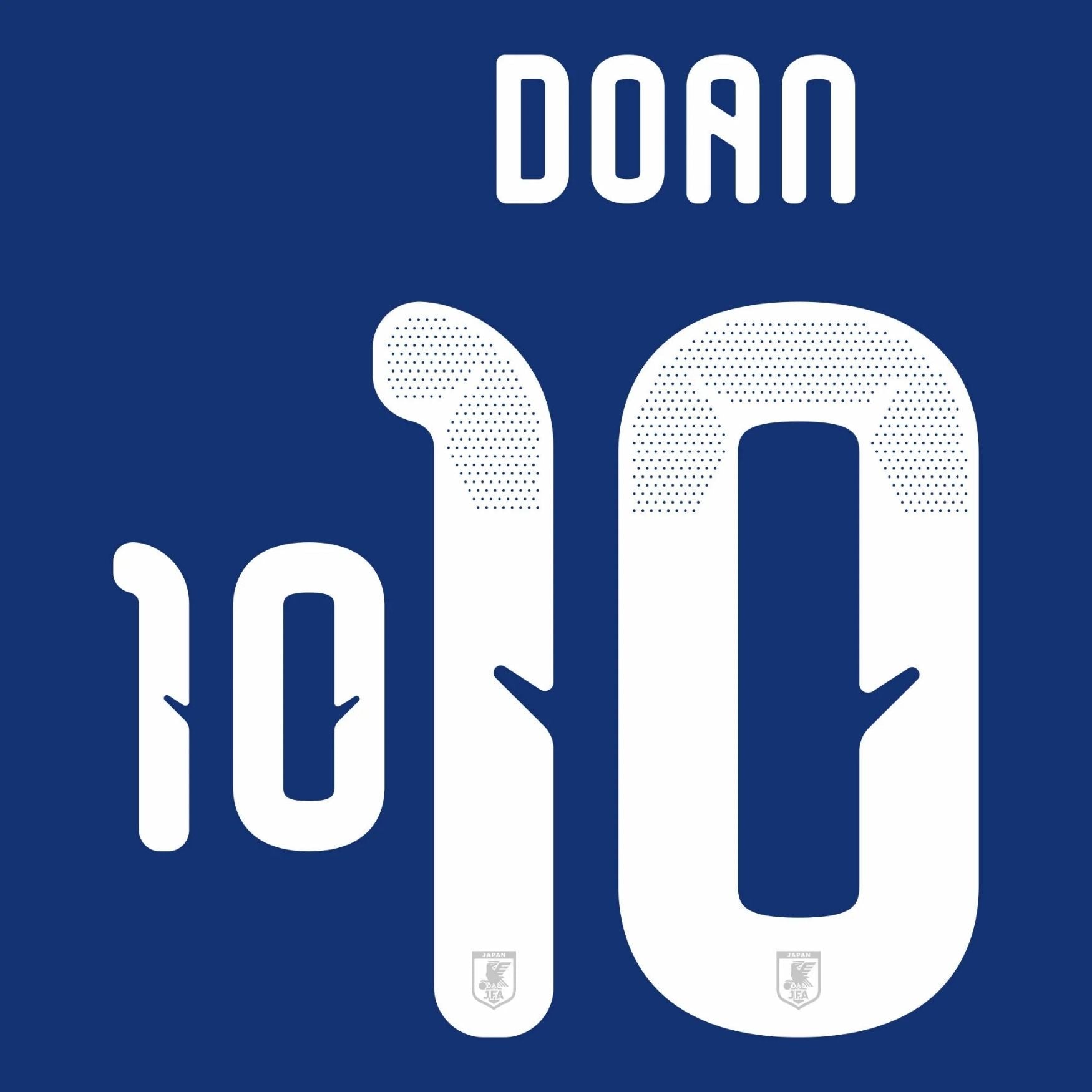 Original Trikot - Flock JFA JAPAN Home 25 / 26 - 10 DOAN - sportiger.de