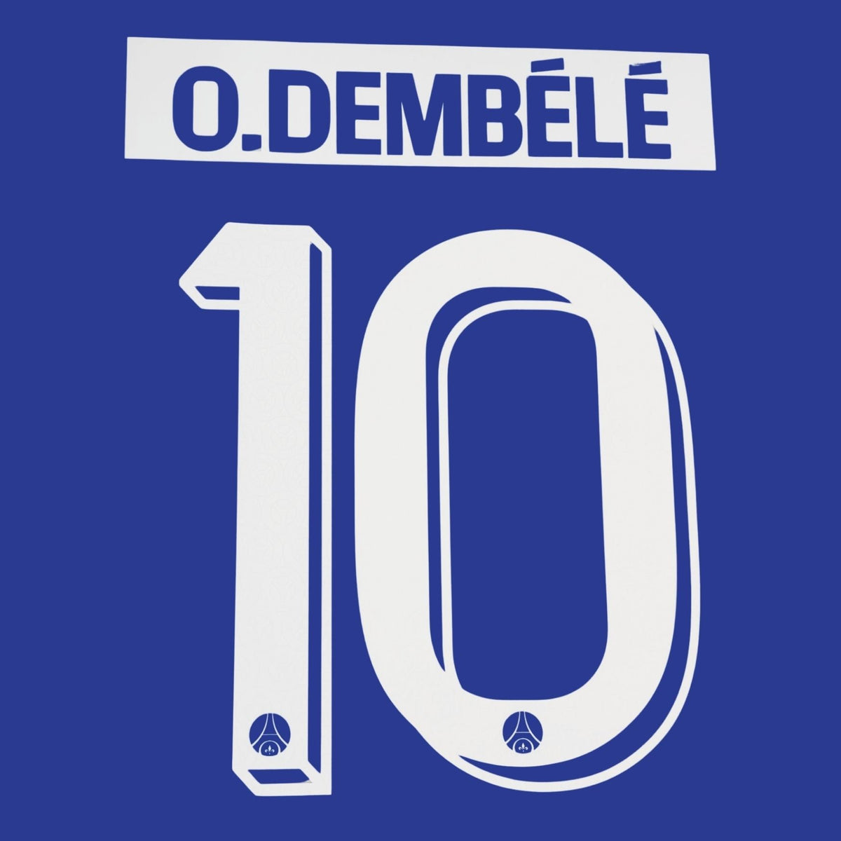 Maglia originale - Flock PSG PARIS SAINT-GERMAIN Casa 26 / 27 - #10 O. DEMBÉLÉ (Stile Champions League) - sportiger.de