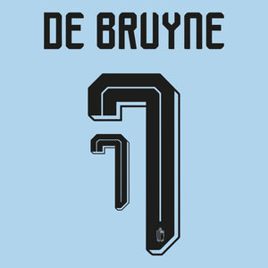 Original Trikot - Flock RBFA Belgien Away 26 / 27 - 7 DE BRUYNE - sportiger.de