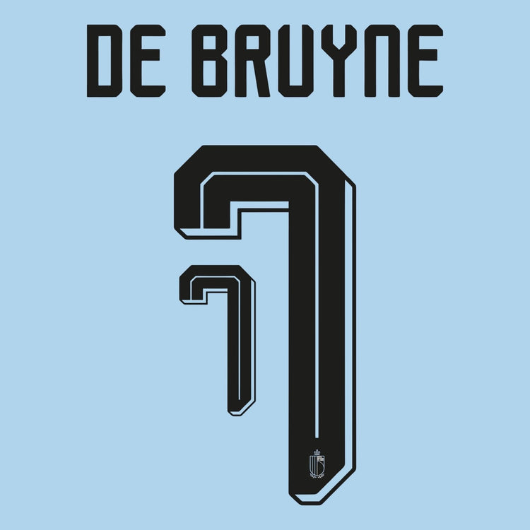 Original Trikot - Flock RBFA Belgien Away 26 / 27 - 7 DE BRUYNE - sportiger.de