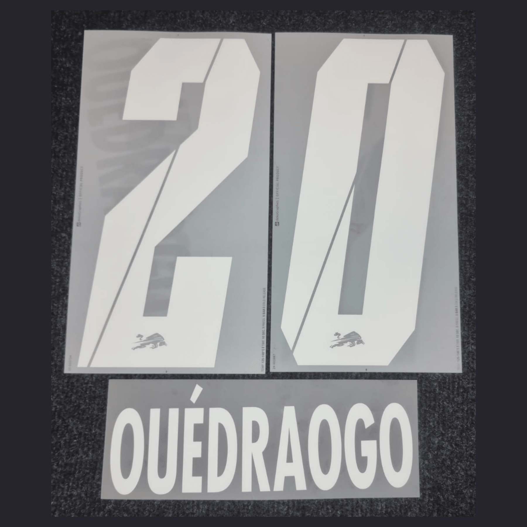 Original Trikot - Flock RBL RB LEIPZIG 3rd 25 / 26 - 20 OUÉDRAOGO - sportiger.de