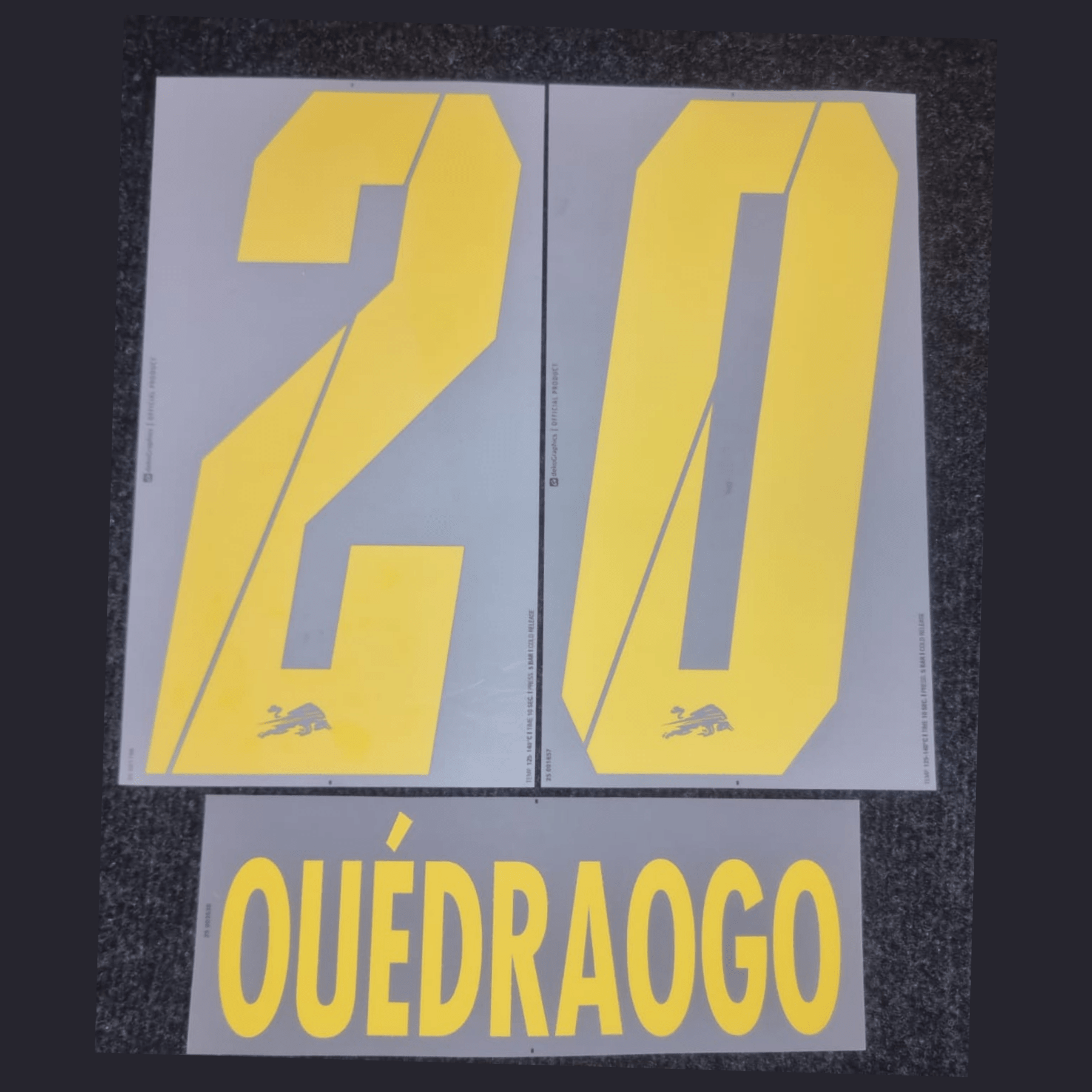 Original Trikot - Flock RBL RB LEIPZIG Away 25 / 26 - 20 OUÉDRAOGO - sportiger.de