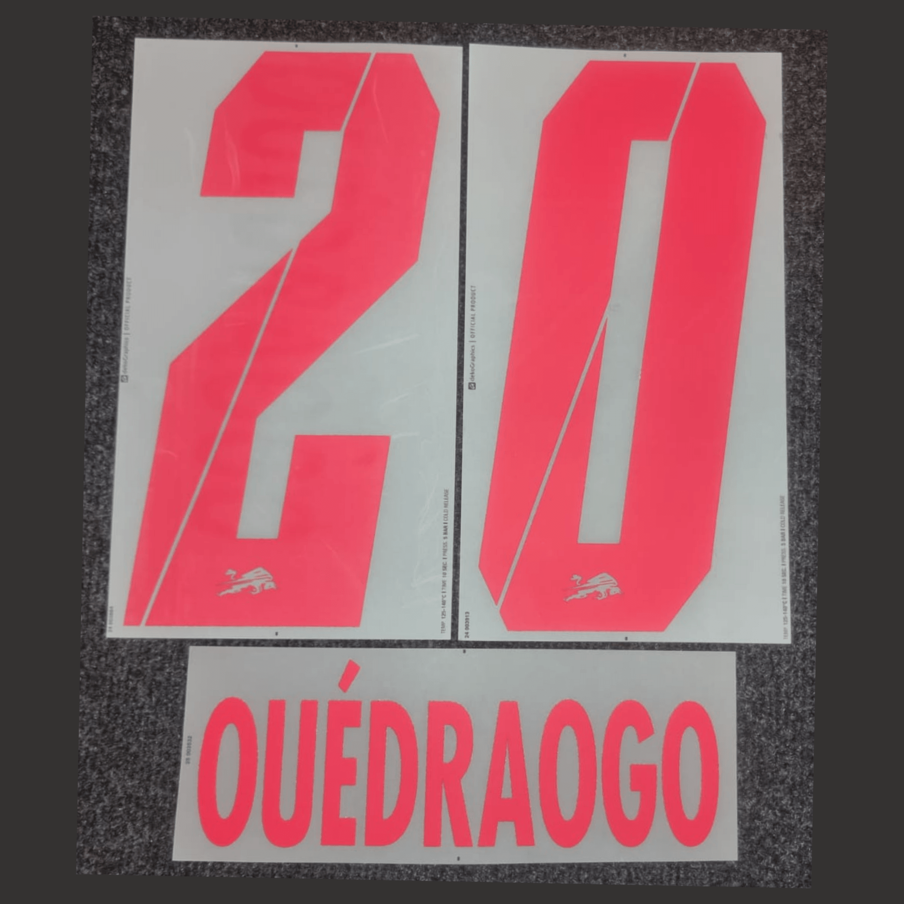 Original Trikot - Flock RBL RB LEIPZIG Home 25 / 26 - 20 OUÉDRAOGO - sportiger.de