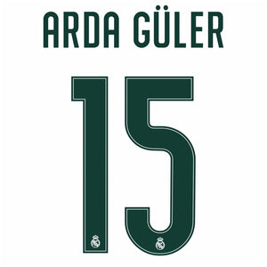 Original Trikot - Flock REAL MADRID Home 26 / 27- 15 ARDA GÜLER - sportiger.de