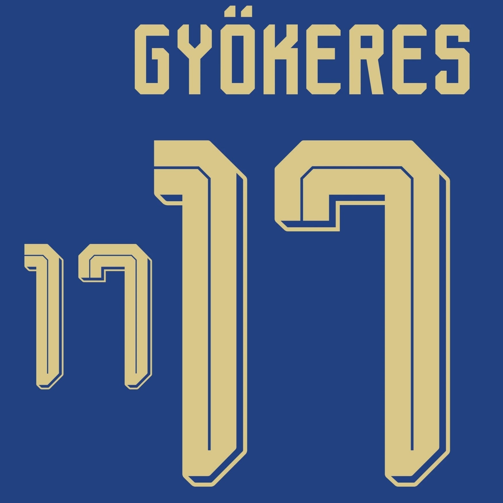 Original Trikot - Flock SVFF SCHWEDEN Away 26 / 27 - 17 GYÖKERES - sportiger.de