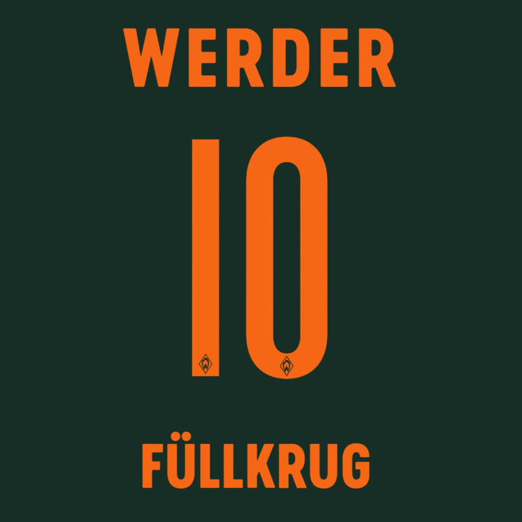 Original jersey - Flock SVW SV WERDER BREMEN Away 26 / 27 - 10 FÜLLKRUG - sportiger.de