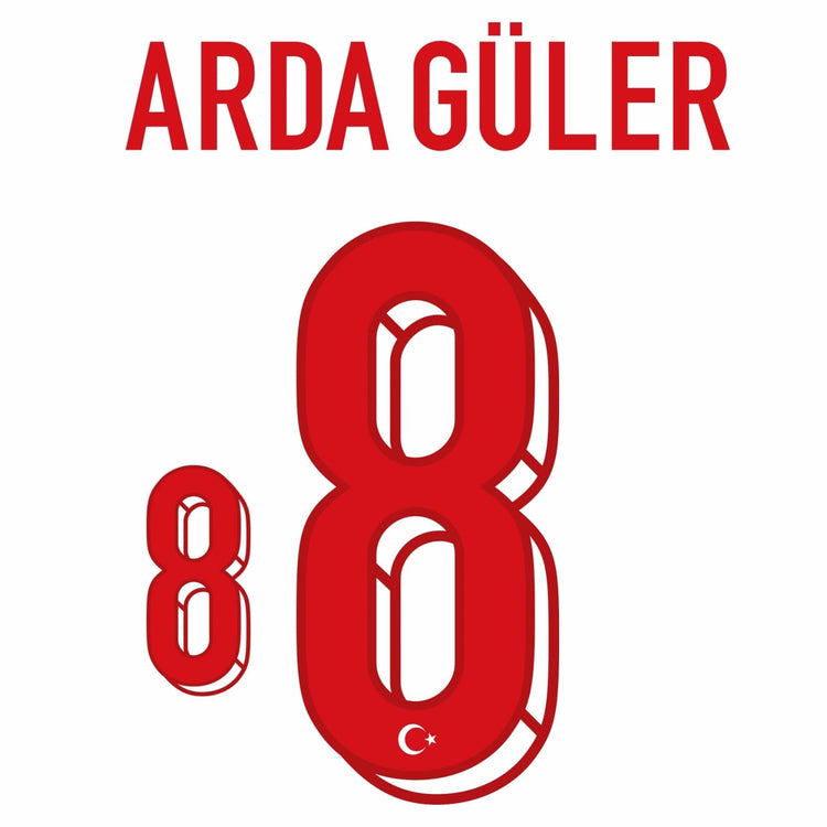 Original Trikot - Flock TFF TÜRKEI Away WM 2026 - 8 ARDA GÜLER - sportiger.de