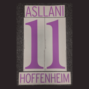 Original Trikot - Flock TSG 1899 Hoffenheim 4th 25 / 26 - 11 ASLLANI - sportiger.de