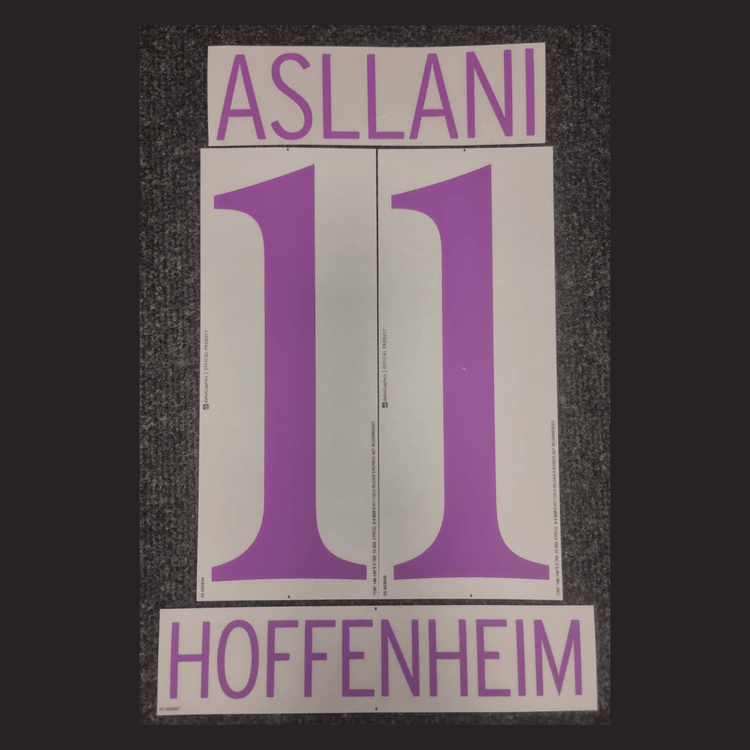 Original Trikot - Flock TSG 1899 Hoffenheim 4th 25 / 26 - 11 ASLLANI - sportiger.de