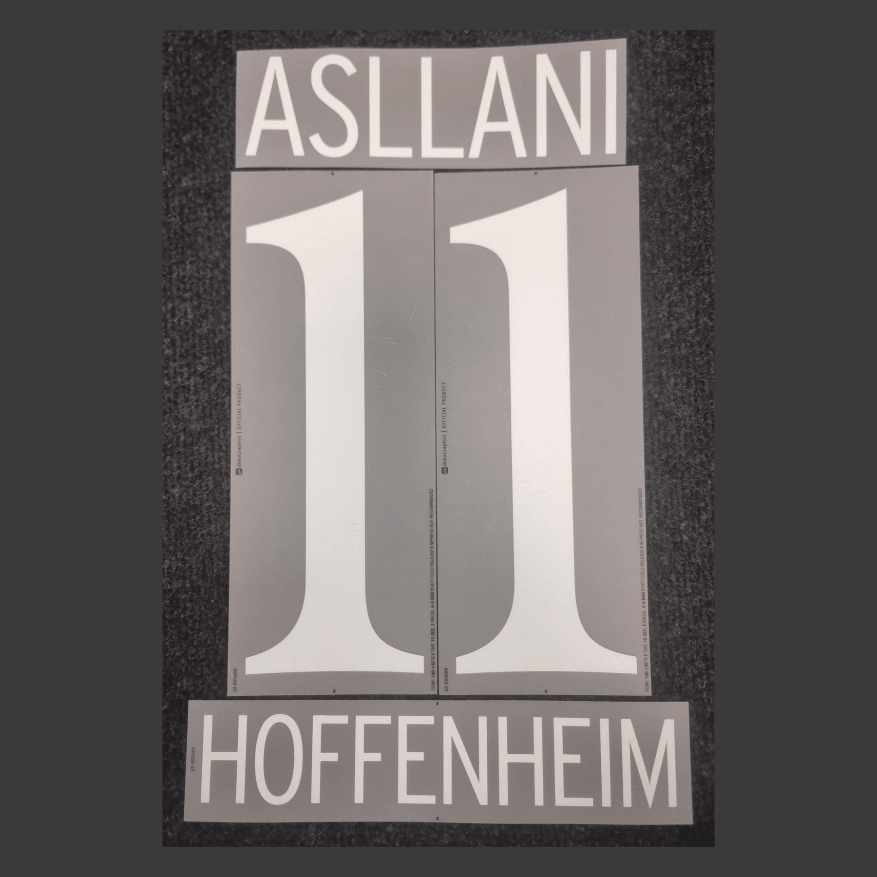 Original Trikot - Flock TSG 1899 Hoffenheim Home/Away 25 / 26 - 11 ASLLANI - sportiger.de