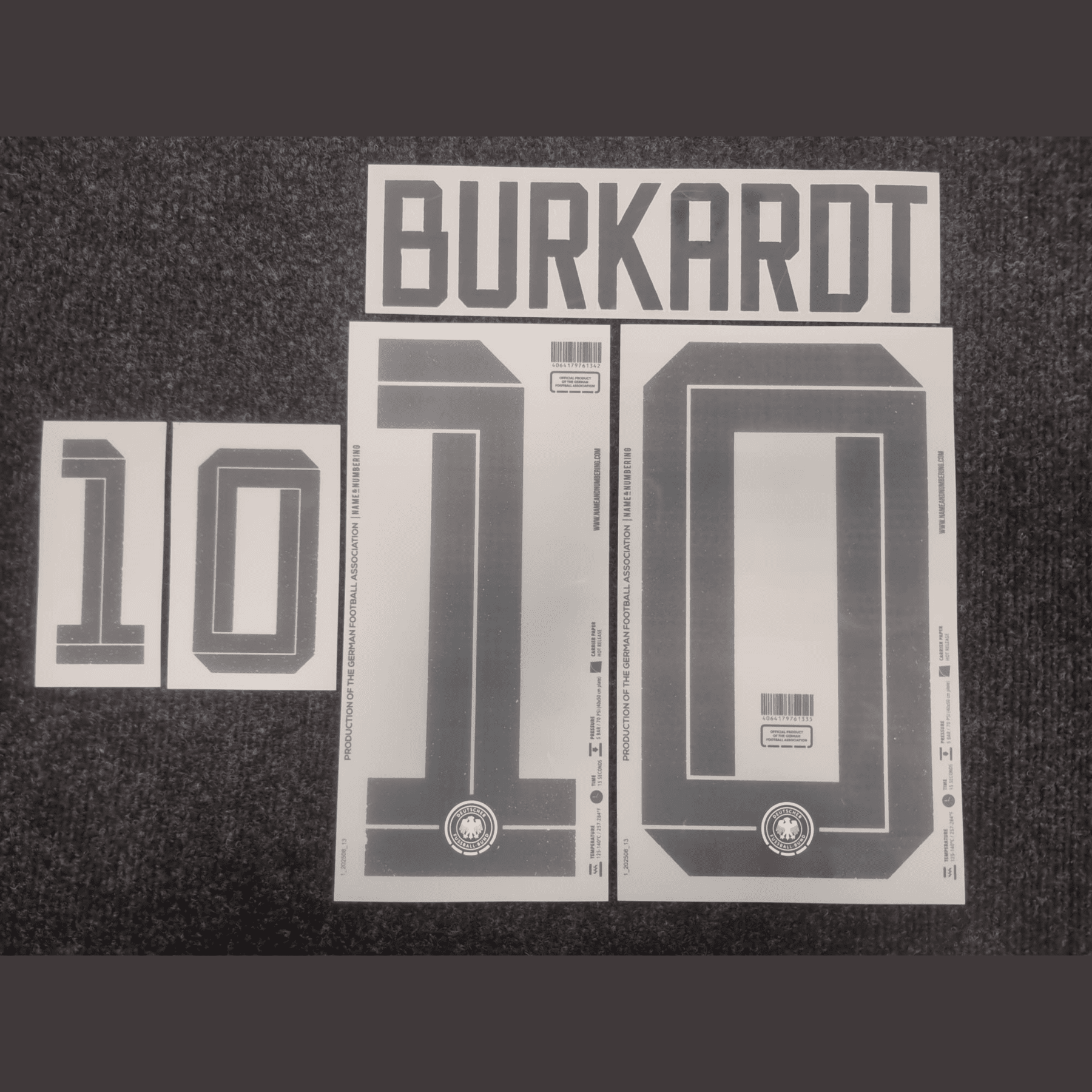 Original WM 2026 DFB DEUTSCHLAND Home Trikot - Flock - BURKARDT 10 - sportiger.de