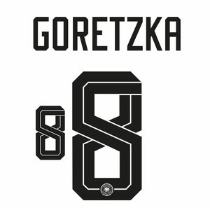 Original WM 2026 DFB DEUTSCHLAND Home Trikot-Flock - GORETZKA 8 - sportiger.de