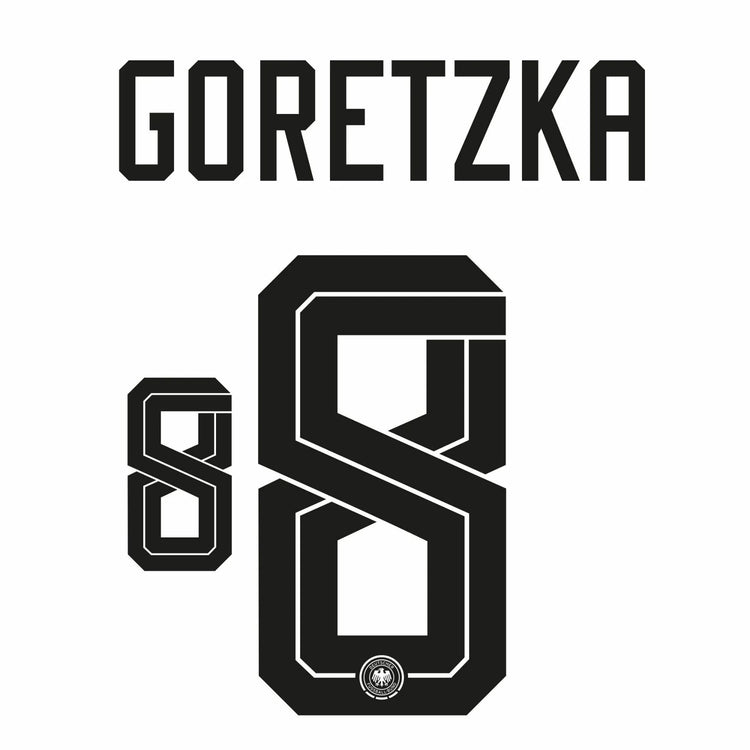 Original WM 2026 DFB DEUTSCHLAND Home Trikot-Flock - GORETZKA 8 - sportiger.de
