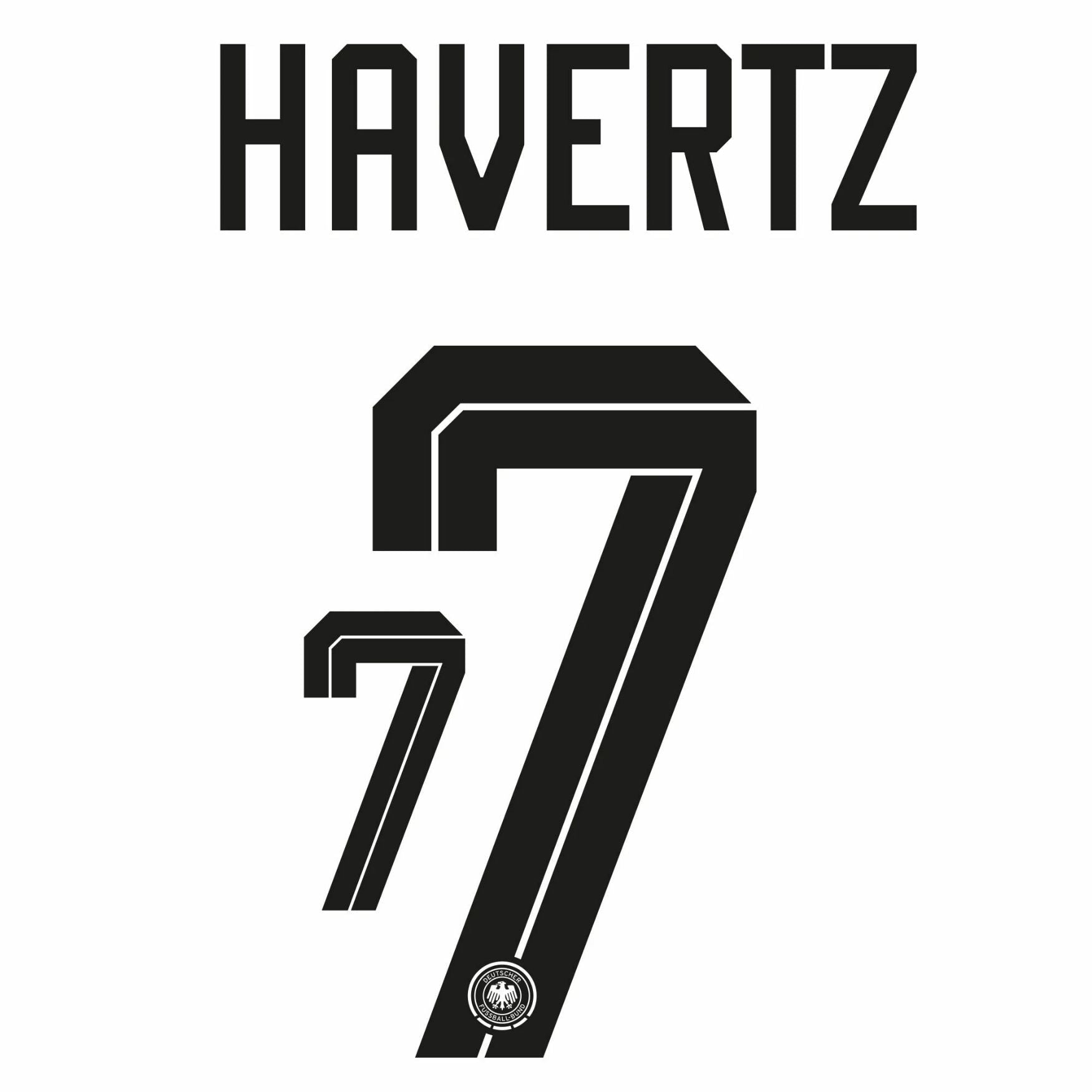Original WM 2026 DFB DEUTSCHLAND Home Trikot-Flock - HAVERTZ 7 - sportiger.de