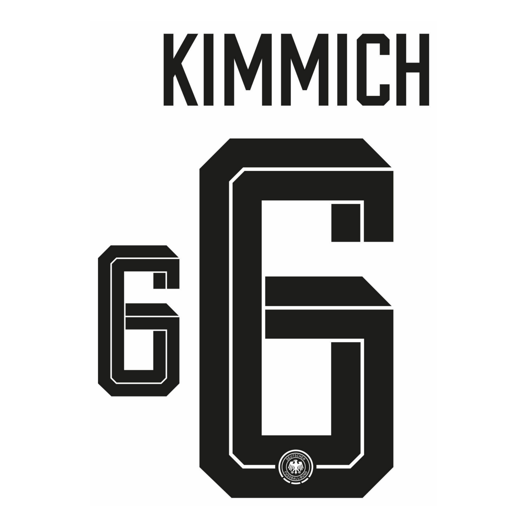 Original WM 2026 DFB DEUTSCHLAND Home Trikot - Flock - KIMMICH 6 - sportiger.de