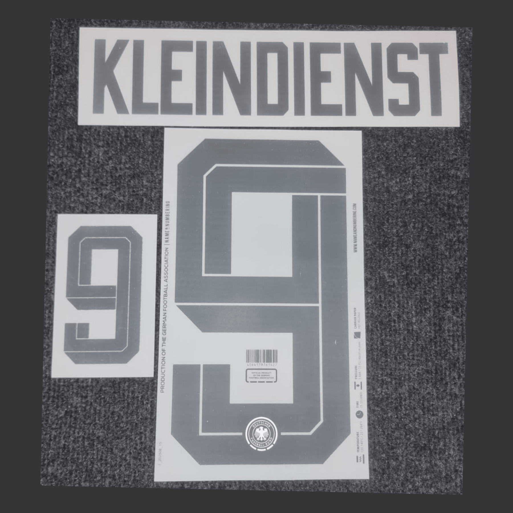 Original WM 2026 DFB DEUTSCHLAND Home Trikot - Flock - KLEINDIENST 9 - sportiger.de