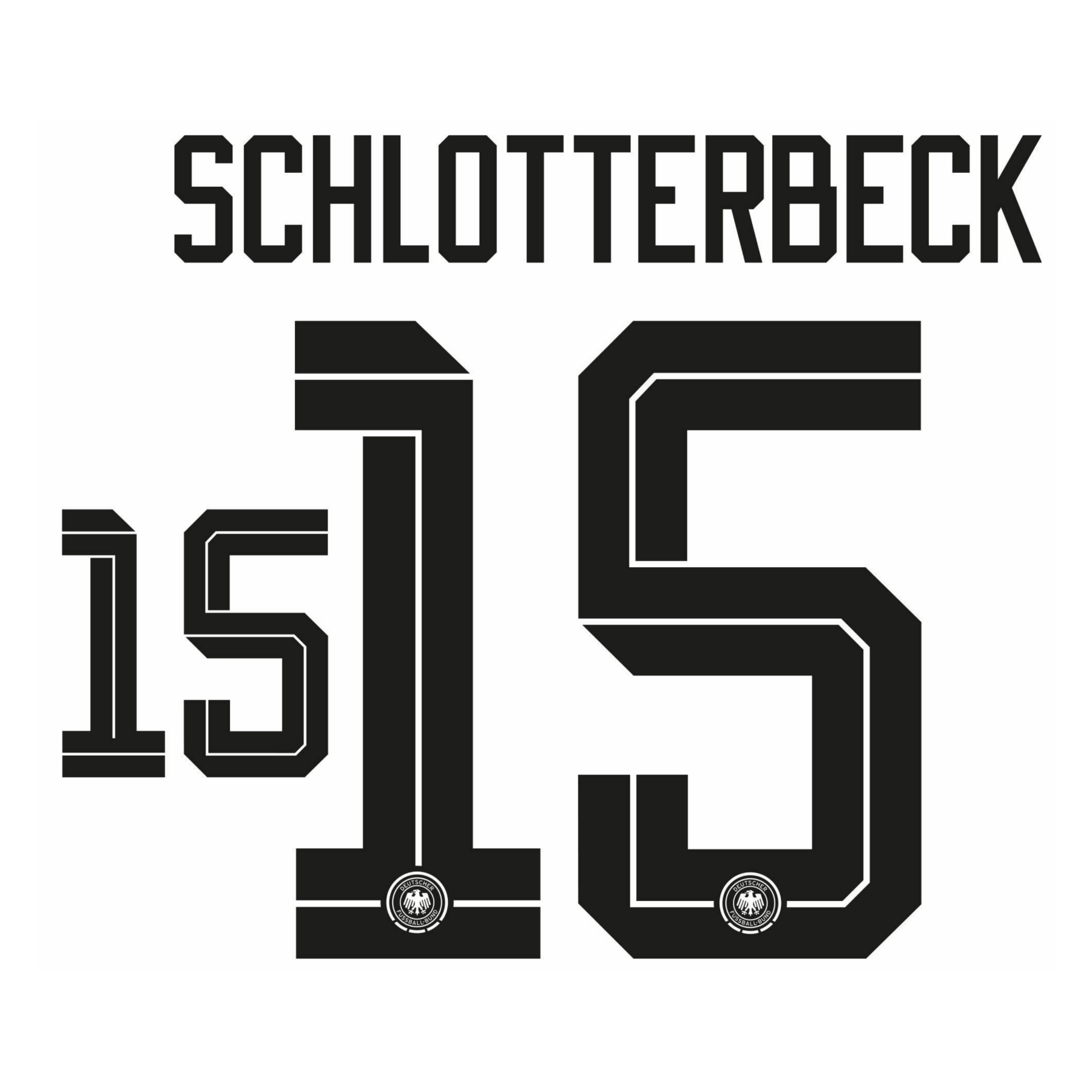 Original WM 2026 DFB DEUTSCHLAND Home Trikot - Flock - SCHLOTTERBECK 15 - sportiger.de