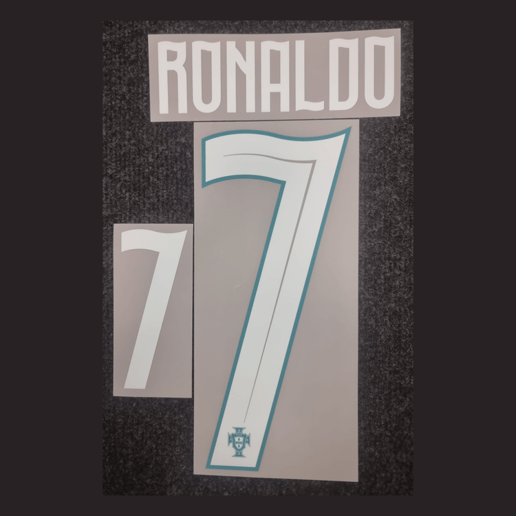 Original WM 2026 FPF PORTUGAL Home Trikot - Flock 26cm - RONALDO 7 - sportiger.de