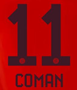 Original FC Bayern München Home Trikot-Flock - COMAN 11