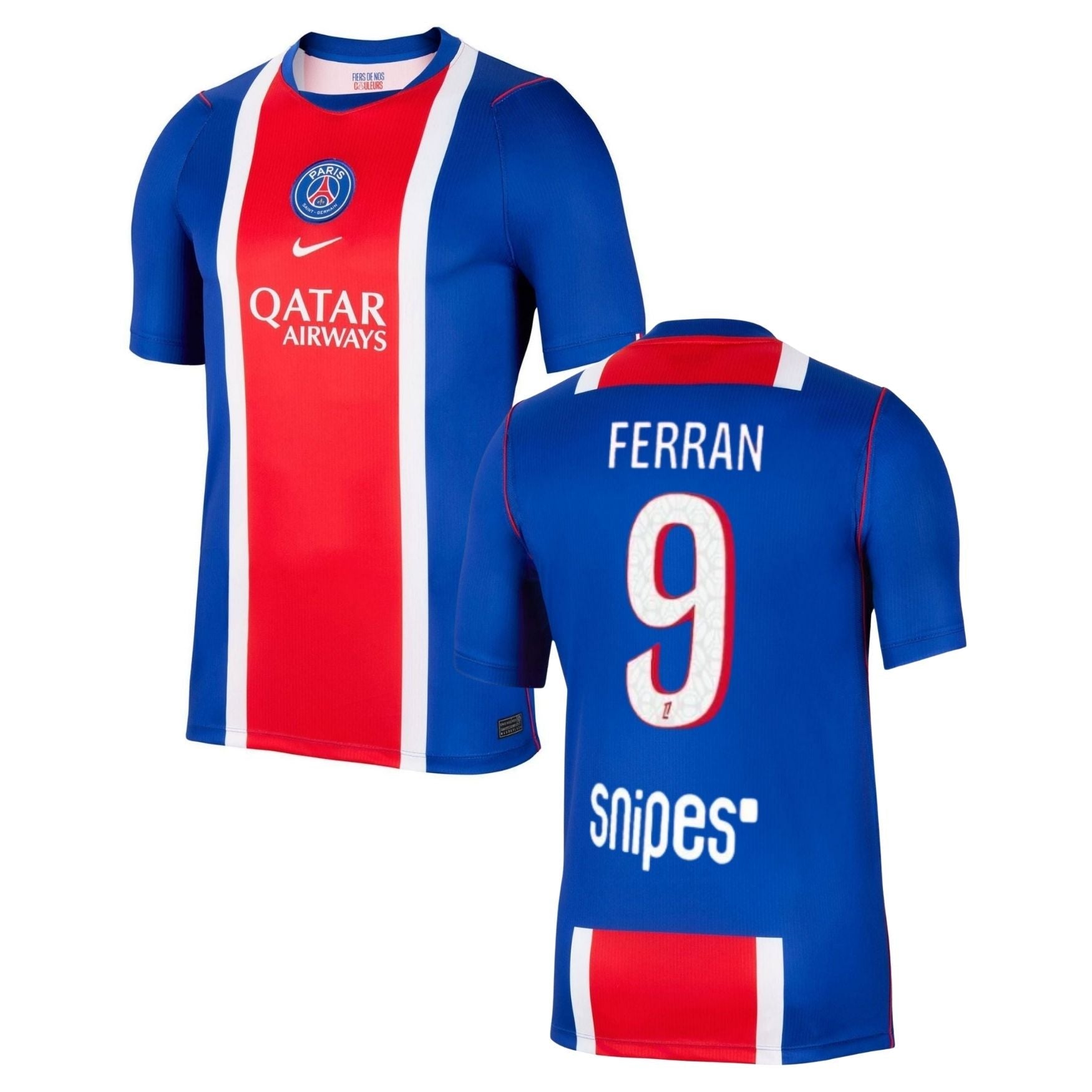 PSG PARIS SAINT-GERMAIN Home Jersey Men 26 / 27 - FERRAN 9 - sportiger.de