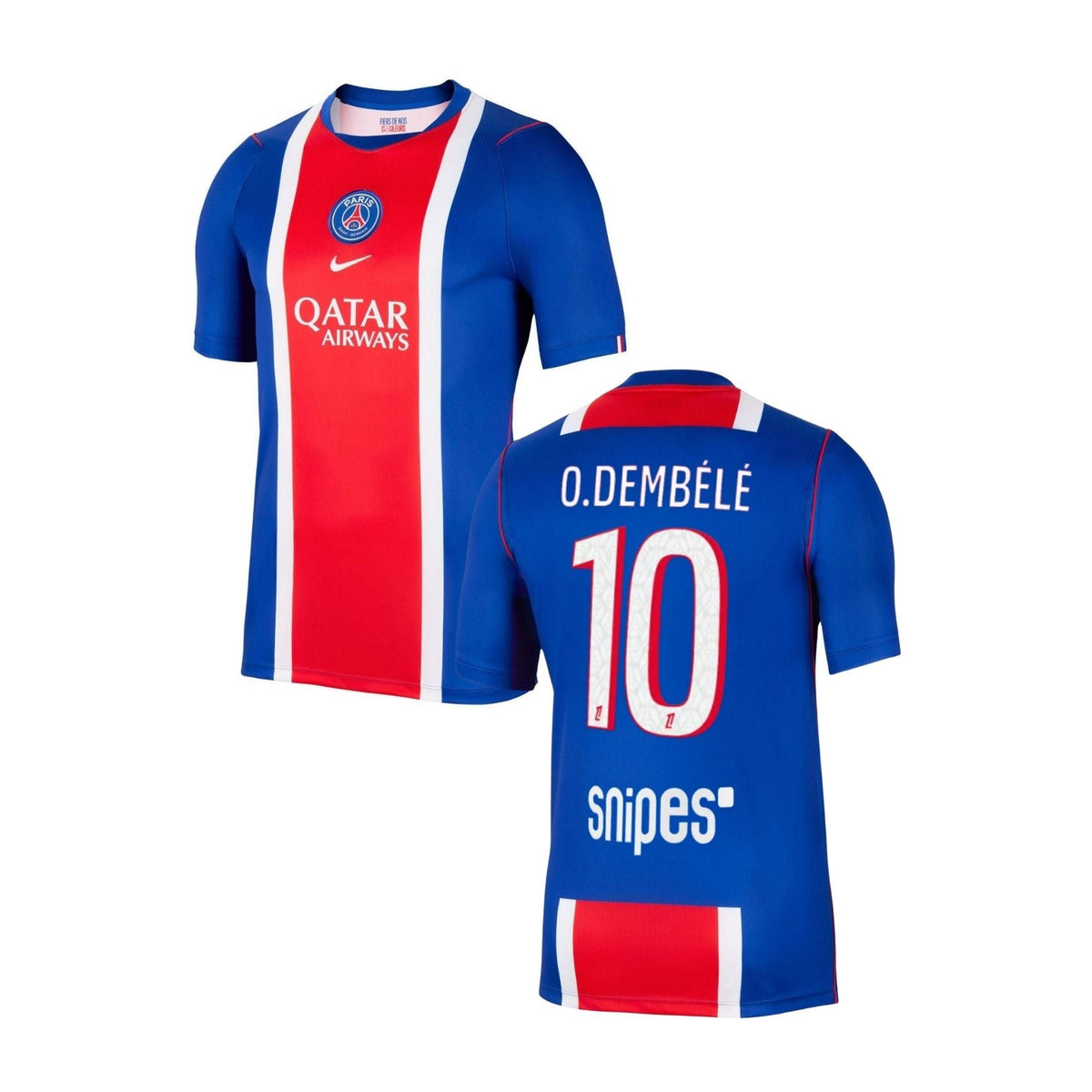 PSG PARIS SAINT-GERMAIN Home Jersey Men 26 / 27 - O. DEMBÉLÉ 10 - sportiger.de