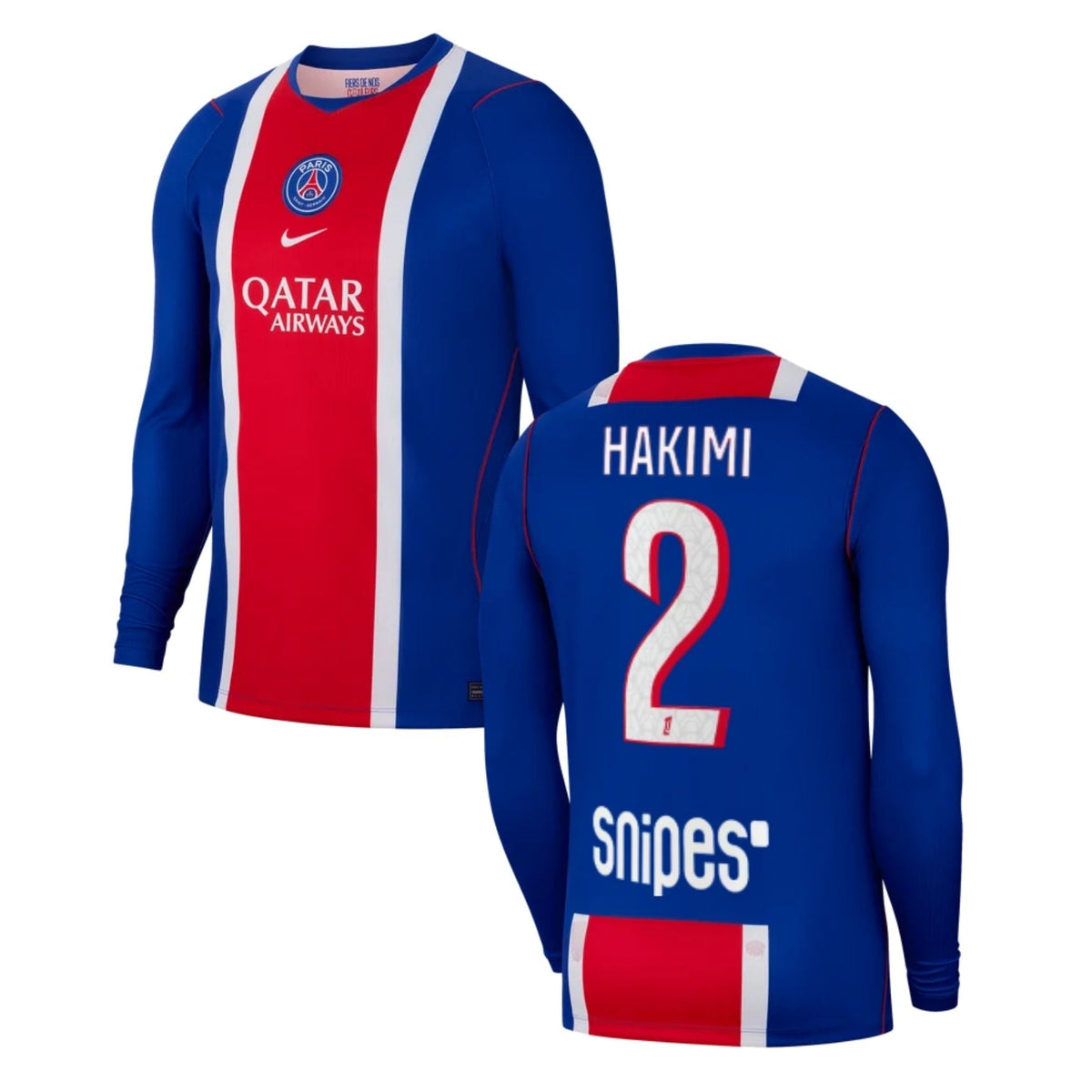 PSG PARIS SAINT-GERMAIN Trikot Home Herren langarm 26 / 27 - HAKIMI 2 - sportiger.de