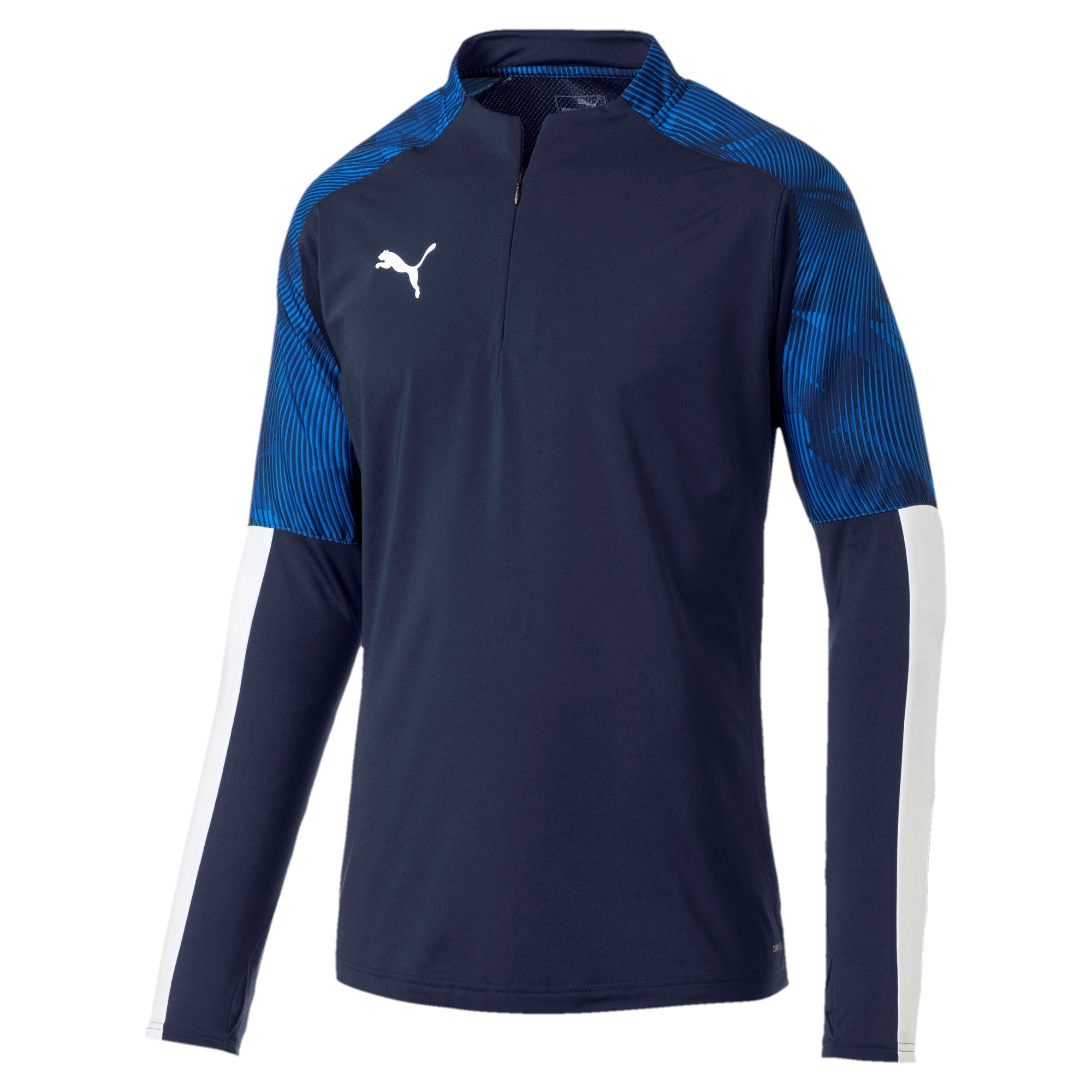 puma CUP TRAINING 1/4 ZIP TOP Herren blau