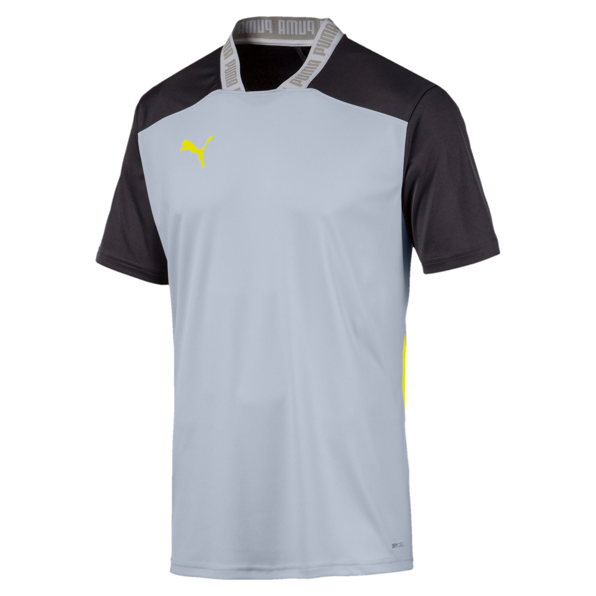 puma PRO TEE - T-SHIRT Herren grau-gelb