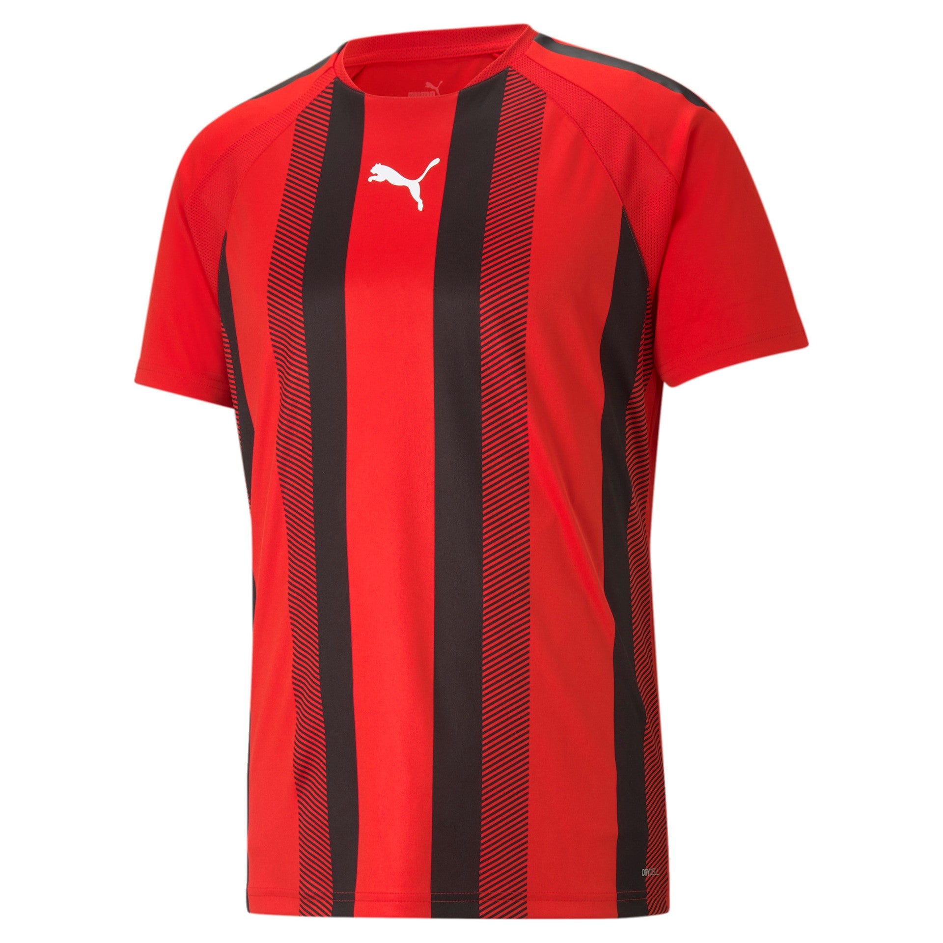 puma TEAM LIGA Striped Shirt Training Herren rot-schwarz