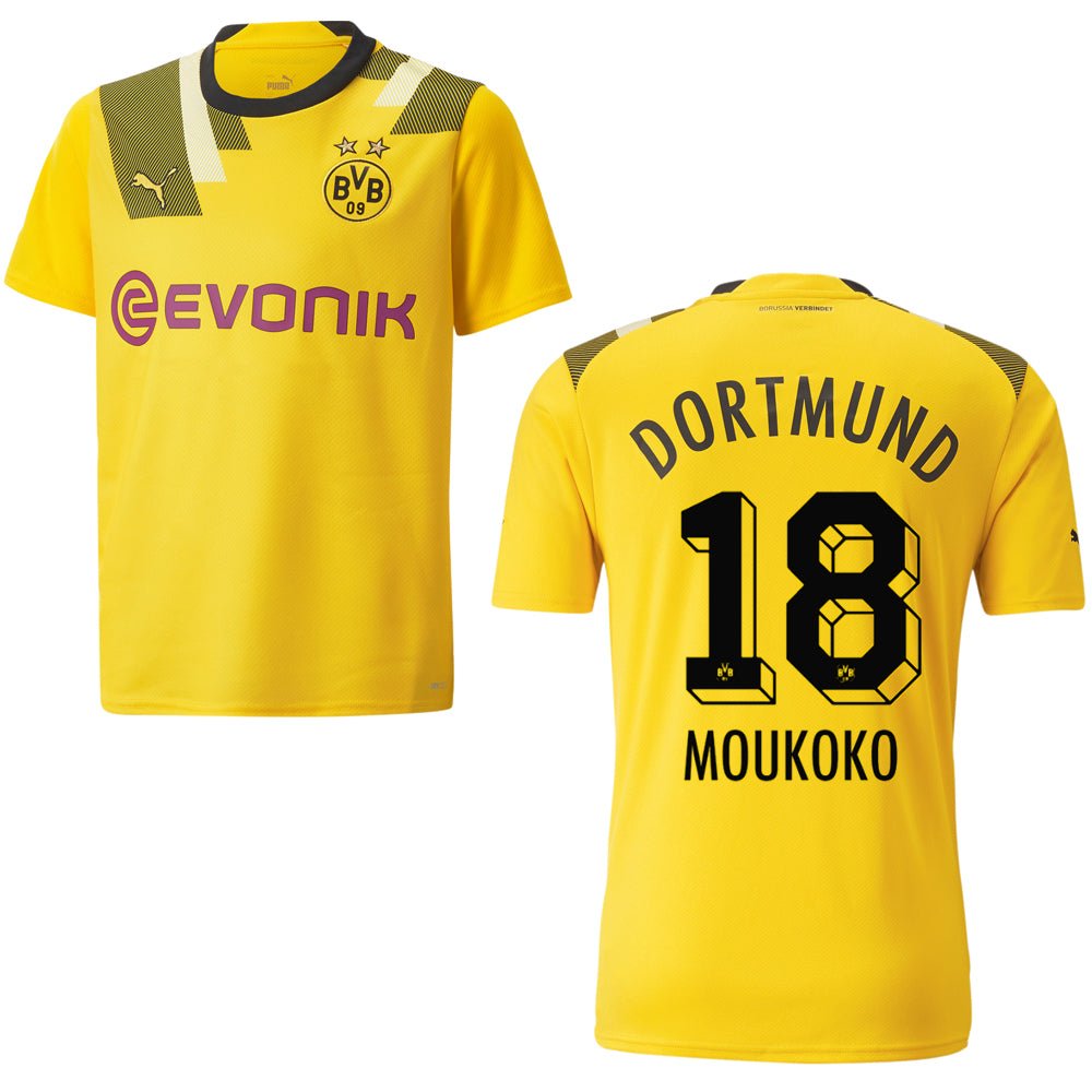 puma BVB BORUSSIA DORTMUND Trikot CUP Herren 22 / 23 - MOUKOKO 18 - sportiger.de