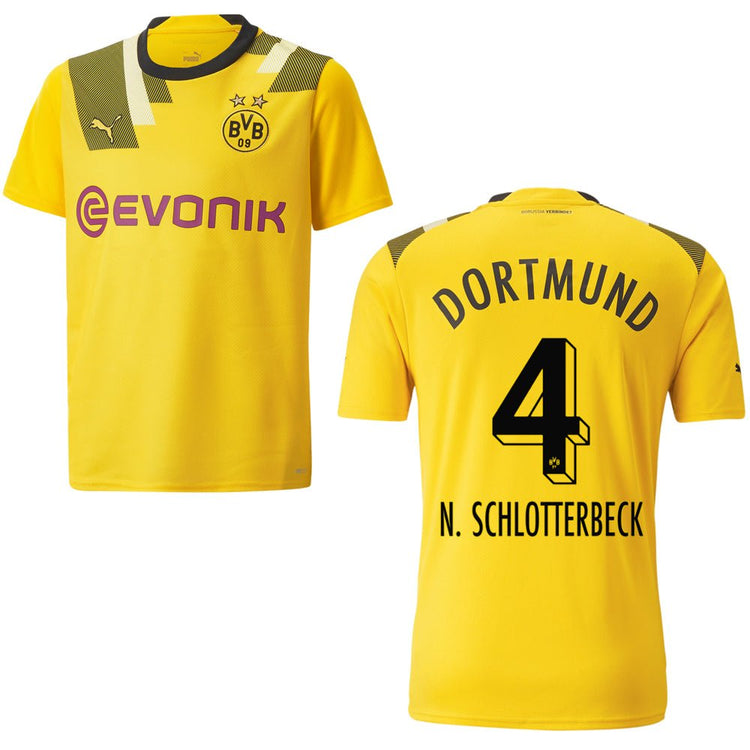 puma BVB BORUSSIA DORTMUND Trikot CUP Kinder 22 / 23 - N. Schlotterbeck 4 - sportiger.de