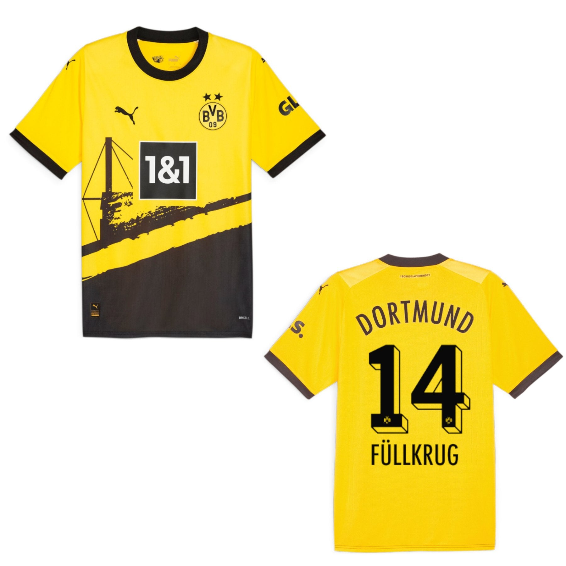 puma BVB BORUSSIA DORTMUND Trikot Home Authentic Herren 23 / 24 - FÜLLKRUG 14 - sportiger.de