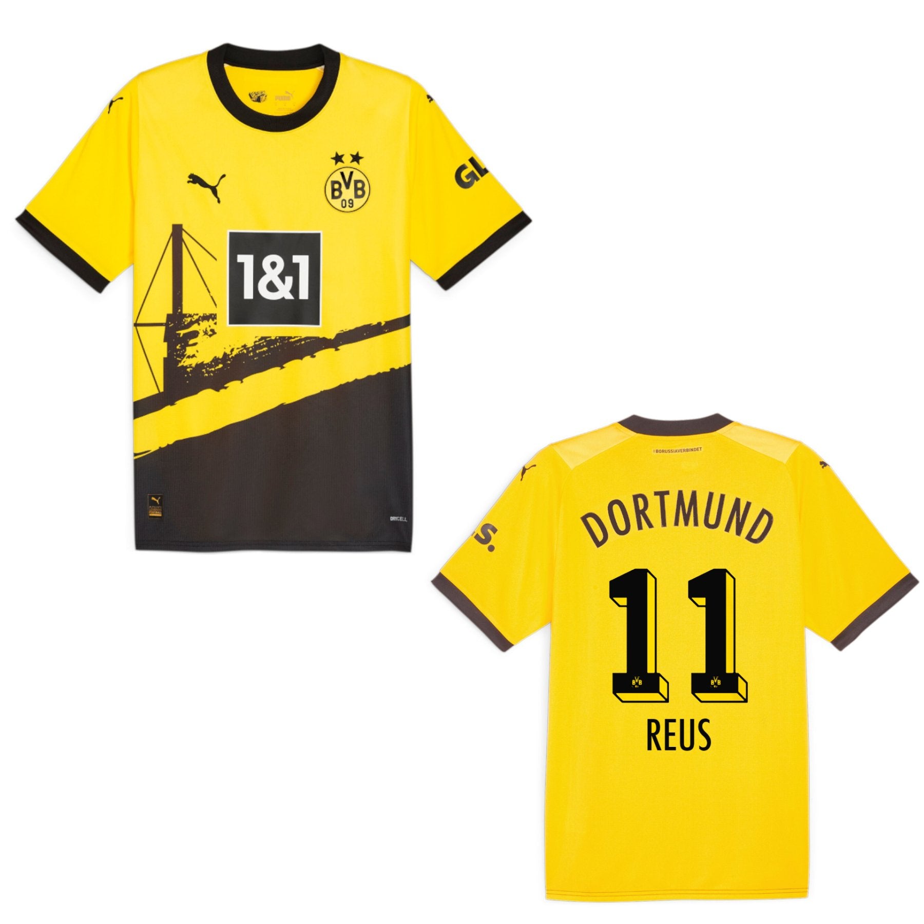 puma BVB BORUSSIA DORTMUND Trikot Home Authentic Herren 23 / 24 - REUS 11 - sportiger.de