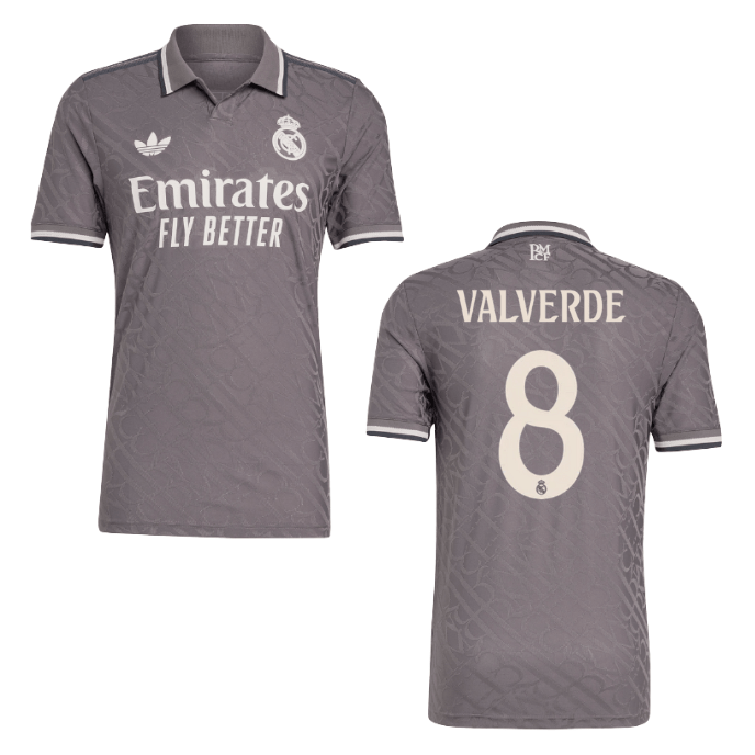 REAL MADRID AUTHENTIC Trikot 3rd Herren 24 / 25 - VALVERDE 8 - sportiger.de