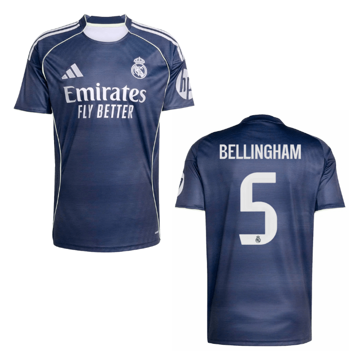 REAL MADRID AUTHENTIC Trikot Away Herren 25 / 26 - BELLINGHAM 5 - sportiger.de