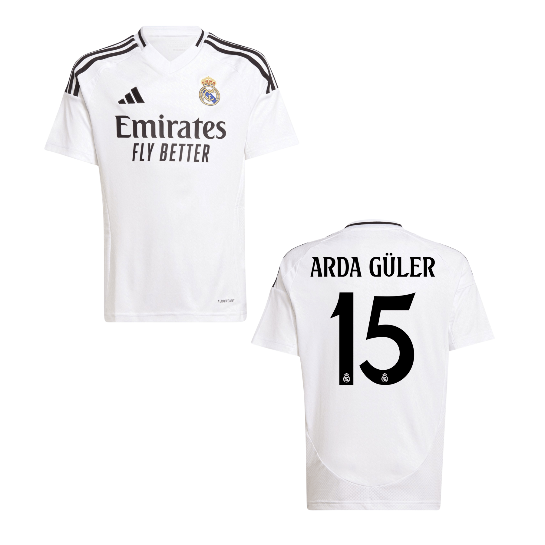 REAL MADRID AUTHENTIC Trikot Home Herren 24 / 25 - ARDA GÜLER 15 - sportiger.de