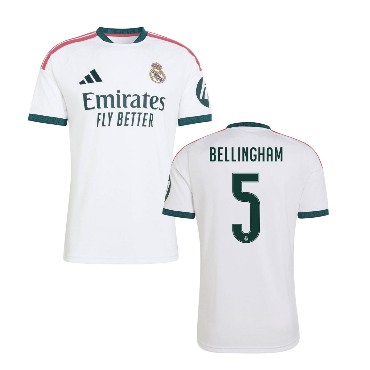 CAMISETA CASERA OFICIAL REAL MADRID Hombres Talla 26 / 27 - BELLINGHAM 5 - sportiger.de