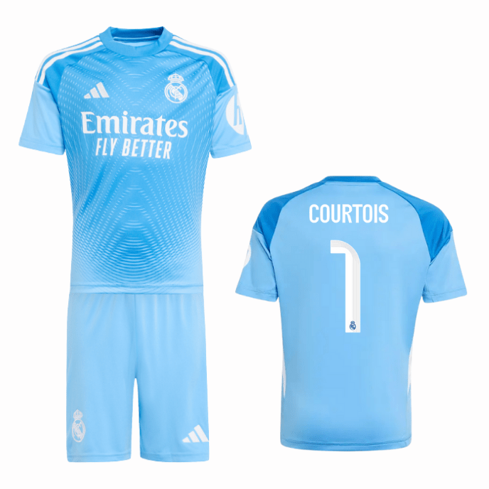 REAL MADRID Torwart Set Kinder blau 25 / 26 - COURTOIS 1 - sportiger.de